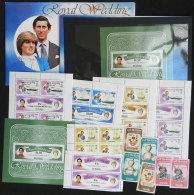 LADY DI: Lot Of Sets And Souvenir Sheets + Mini-sheets + The Set And The S.sheets In Presentation Packs, All MNH... - Tuvalu