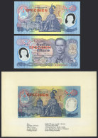 Banknote Of 50 Bahts Issued In 1996, With Red SPECIMEN Overprint (in English, NOT In Thai As Is Usually Seen In... - Thailand