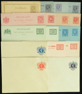 17 Old Unused Postal Stationeries, All Different, Fine To Excellent Quality, 7 Are Postal Cards With Paid Reply... - Suriname
