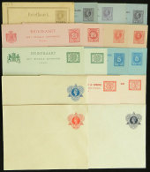 17 Old Unused Postal Stationeries, All Different, Fine To Excellent Quality, 7 Are Postal Cards With Paid Reply... - Surinam