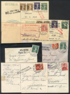 7 Cards And Covers Sent To Italy In 1915 And 1916, Fine To VF Quality! - Andere & Zonder Classificatie