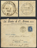 Cover Franked With 25c. And Sent From BRIENZ To Santa Fe (Argentina) On 15/MAR/1901 But With An Erroneous... - Andere & Zonder Classificatie