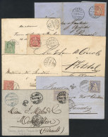 6 Covers Or Folded Covers Used Between 1879 And 1882 With Varied Postages And Cancels, VF General Quality,... - Andere & Zonder Classificatie