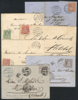 6 Covers Or Folded Covers Used Between 1879 And 1882 With Varied Postages And Cancels, VF General Quality,... - Otros & Sin Clasificación