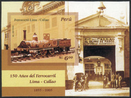 Sc.1525, 2006 Lima-Callao Railway, IMPERFORATE, VF Quality, Rare! - Peru