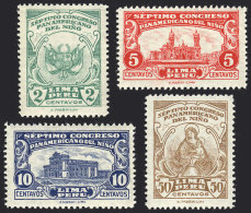 Sc.264/267, 1930 Child Congress, Complete Set Of 4 Values, VF Quality, Catalog Value US$37+ - Peru