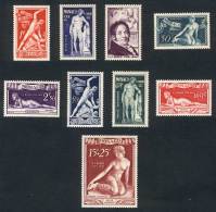 Yvert 314/318 + A.28/31, Sculptures, Complete Set Of 9 Values, Very Fine Quality! - Other & Unclassified