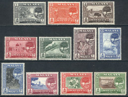 Sc.56/66, 1960 Animals, Ships, Trains, Sports And Other Topics, Complete Set Of 11 Unmounted Values, Excellent... - Malacca