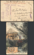 PC Sent From Nagoya To PARAGUAY On 5/SE/1916, Rare Destination, With Minor Defects, Interesting! - Other & Unclassified