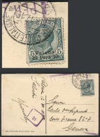 Postcard Sent To Genova On 13/DE/1915, Franked With Sc.1, VF Quality, Rare! - Sin Clasificación