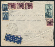 Airmail Cover Sent To Argentina On 19/SE/1950 Franked With 190L., Minor Defects, Low Start! - Andere & Zonder Classificatie