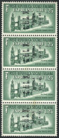 Sassone 16, 1945 Express Mail Stamp Of 1.25L. Overprinted, MNH Strip Of 4, Superb, Catalog Value Euros 2,000 - Unclassified