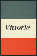 WORLD WAR I: Leaflet (115 X 180 Mm) With The Italian Flag And The Word "Vittoria", Interesting! - Zonder Classificatie