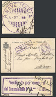 Card For Corrrespondence (with Free Frank) Of The Crew Of The Battleship ITALIA, Sent From The Ship To Milano On... - Zonder Classificatie