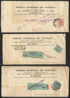 3 Printed Matters Sent To Trieste, Namur And Lille In 1915, All RETURNED TO SENDER Because Communications Were... - Zonder Classificatie