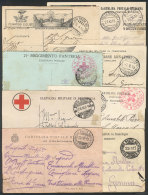 8 Cards Posted Between 1915 And 1916 With Military Free Frank, Very Nice And With Interesting Marks, Most Of Fine... - Zonder Classificatie