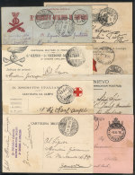 8 Cards Posted Between 1915 And 1916 With Military Free Frank, Very Nice And With Interesting Marks, Most Of Fine... - Zonder Classificatie