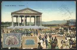 Maximum Card Of 31/JUL/1917, With View Of The  Temple Of Minerva And A Stamp With The Same View, Fine Quality, Very... - Guatemala