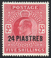 Sc.12, 24Pi. On 5S., Mint Lightly Hinged, VF Quality! - Britisch-Levant