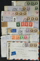 8 Covers Sent To Argentina In 1942/3, All Censored, Nice Postages, Most Of Fine Quality (2 Or 3 With Defects), Low... - Otros & Sin Clasificación