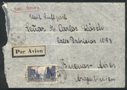 Airmail Cover Sent From Boulogne Sur Mer To Argentina 29/JUL/1935 Franked With 10Fr. "Port De La Rochelle" - Andere & Zonder Classificatie