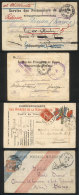 4 Military Or POW Covers Or Cards Sent To Italy In 1915, With Interesting Postal Or Censor Marks, Fine To Excellent... - Andere & Zonder Classificatie