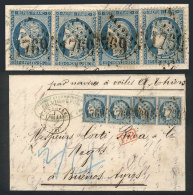 11/JUN/1872 LE HAVRE - Buenos Aires: Entire Letter (endorsed "par Navire A Voiles A. Thiers") Franked By Yvert 60A... - Andere & Zonder Classificatie