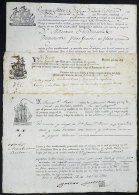 3 Bills Of Lading Of The Year 1814, 1818 And 1830, Very Nice And Decorative! - Zonder Classificatie