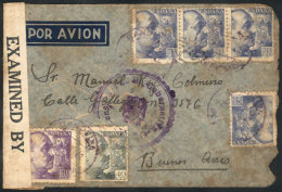 Airmail Cover Sent From SILLEDA To Argentina On 22/OC/1942, Interesting! - Andere & Zonder Classificatie