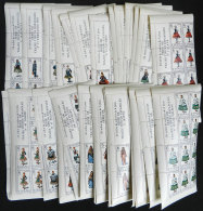Year 1970 And Following, TYPICAL COSTUMES, Complete Set Of 53 Values In Corner Blocks Of 10 Stamps + 2 Labels, Very... - Andere & Zonder Classificatie