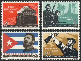 Sc.655/660 (without 657/8), 1963 Cuban Revolution, 4 Values Of The Set Of 6, MNH, Gum Lightly Toned Else Of VF... - Andere & Zonder Classificatie