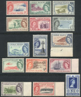 Sc.135/149, 1953/9 Fish, Turtles, Ships, Lighthouses And Other Topics, Compl. Set Of 15 Unmounted Values, Excellent... - Iles Caïmans