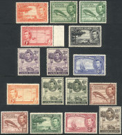 Sc.100/111 + 101a + 104a + 107a + 108a, 1938/43 Fish, Animals, Ships, Maps And Other Topics, Compl. Set Of 12... - Cayman Islands