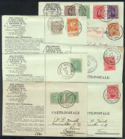 6 Interesting Cards Sent To Italy In 1915/6, With Handsome Postages And Postal Marks (also One With Mixed... - Andere & Zonder Classificatie