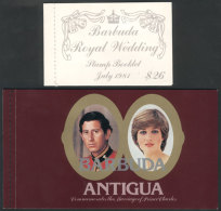 2 Modern Booklets, Topic Royal Wedding And Lady Di, Complete And Of Excellent Quality! - Barbuda (...-1981)