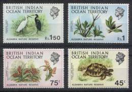 Yvert 39/42, Animals, Snails, Birds And Flowers, Compl. Set Of 4 Values, Excellent Quality! - Britisches Territorium Im Indischen Ozean