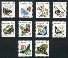 Yvert 825/34, Butterflies, Complete Set Of 10 Values, Excellent Quality! - Other & Unclassified