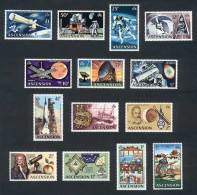 Yvert 139/52, Space Exploration, Complete Set Of 14 Values, Excellent Quality! - Ascension