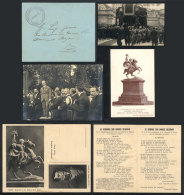 INAUGURATION Of Monument To General Belgrano In Genova (Italy): Interesting Lot Of Original Photographs, Postcards... - Andere & Zonder Classificatie