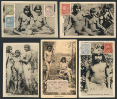 NUDE MATACO INDIAN WOMEN: 14 Old Postcards With Spectacular Views Of Mataco Indian Women (of Chaco And Northern... - Argentina