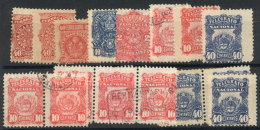 Stockcard With Several Telegraph Stamps, Interesting! - Verzamelingen & Reeksen