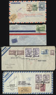 More Than 80 Covers Posted Mainly To Europe Between 1940 And 1970, Varied Rates And Postage Combinations, Including... - Andere & Zonder Classificatie