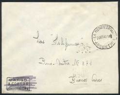Cover Sent Stampless To Buenos Aires On 24/NO/1945, With Rare Postmark Of LA MENDIETA (Jujuy), VF! - Andere & Zonder Classificatie