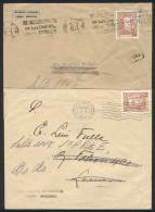 2 Covers Each Franked By GJ.799 (1c. Sarmiento Chalky Paper), Used In 1944 With 1c. Rate For Printed Matter... - Andere & Zonder Classificatie