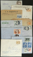 38 Covers Used In Varied Periods, Several With Interesting Postages And Cancels! - Sonstige & Ohne Zuordnung
