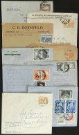 38 Covers Used In Varied Periods, Several With Interesting Postages And Cancels! - Autres & Non Classés