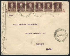 Cover Sent From Salliqueló To Italy On 16/SE/1928, Franked With Strip Of 6 Of 2c. San Martín W/o... - Andere & Zonder Classificatie