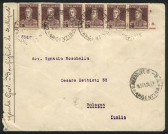 Cover Sent From Salliqueló To Italy On 16/SE/1928, Franked With Strip Of 6 Of 2c. San Martín W/o... - Other & Unclassified