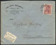 Registered Cover Franked With 30c. San Martín, Sent From Buenos Aires To San Juan On 9/SE/1921, Excellent... - Other & Unclassified