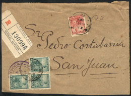 Front Of Registered Cover Sent From Buenos Aires To San Juan On 24/JUN/1900 With Rare Postage Rate Of 33c. (GJ.218... - Andere & Zonder Classificatie